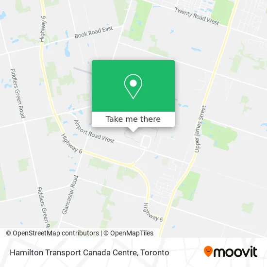 Hamilton Transport Canada Centre map