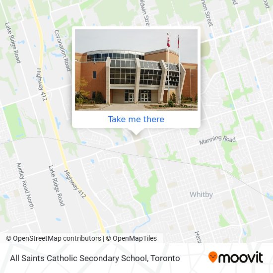 All Saints Catholic Secondary School map