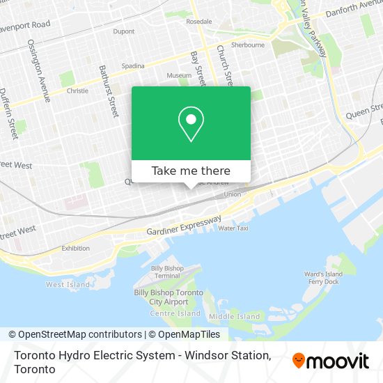 Toronto Hydro Electric System - Windsor Station map