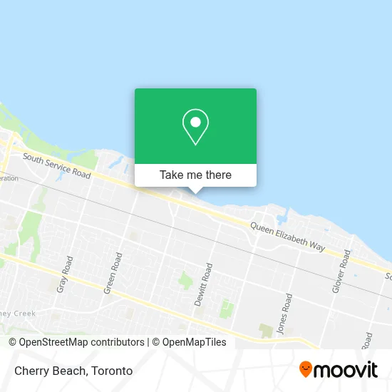 Cherry Beach map
