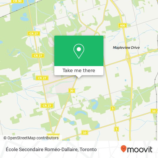 École Secondaire Roméo-Dallaire map