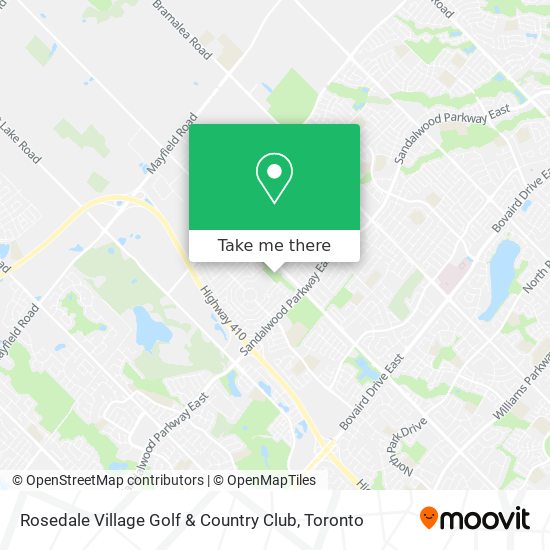 Rosedale Village Golf & Country Club map