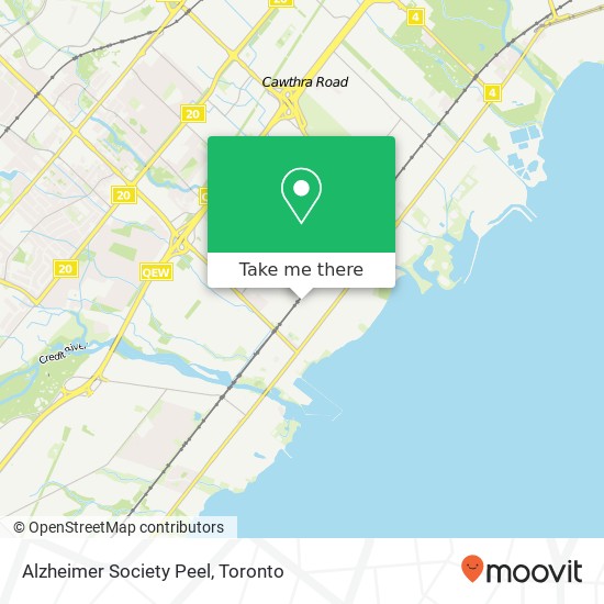 Alzheimer Society Peel map