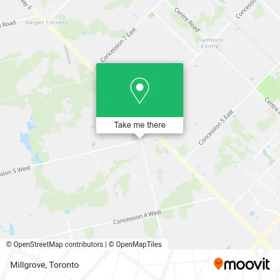 Millgrove map