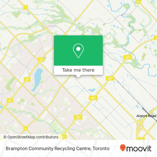 Brampton Community Recycling Centre map