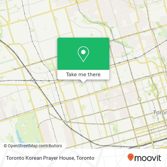 Toronto Korean Prayer House map