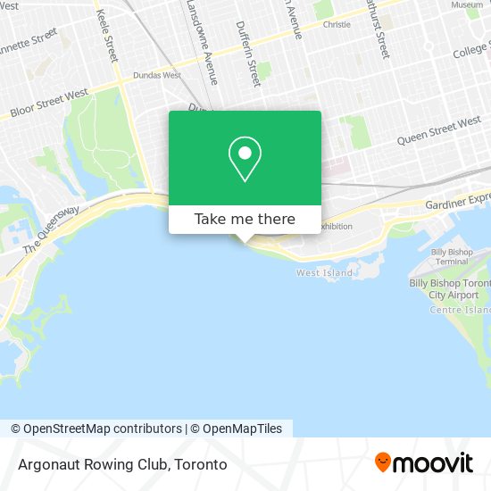 How to get to Argonaut Rowing Club in Lake Ontario by Bus, Subway,  Streetcar or Train?