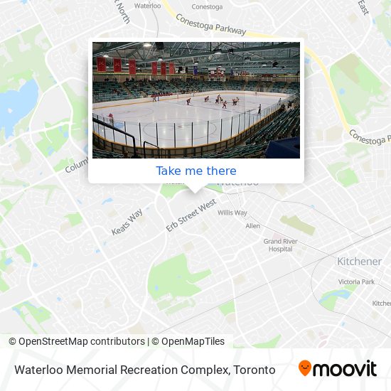 Waterloo Memorial Recreation Complex map