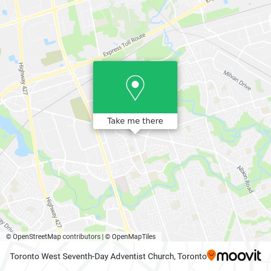 Toronto West Seventh-Day Adventist Church map