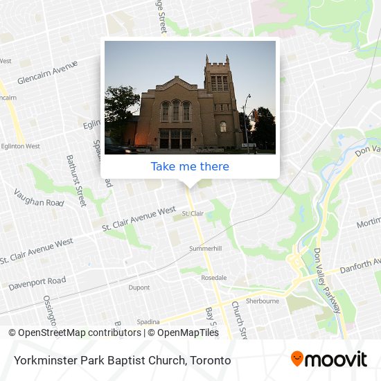 Yorkminster Park Baptist Church map