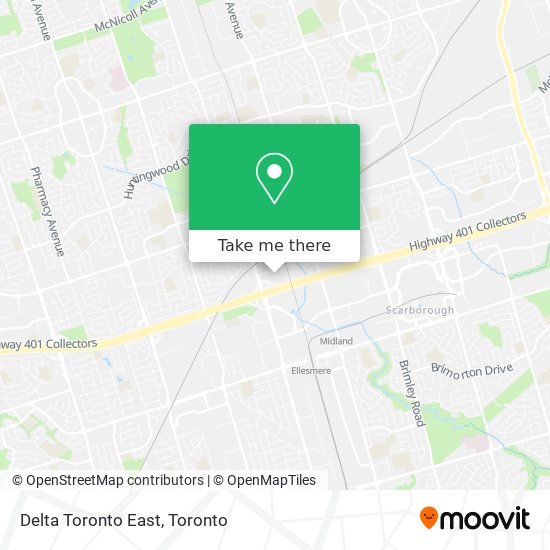 Delta Toronto East map
