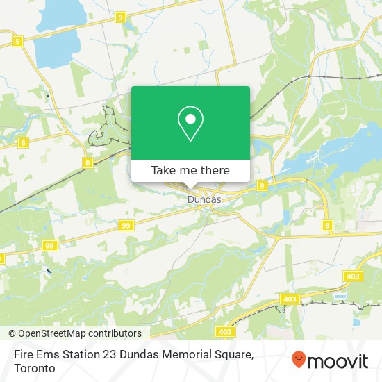 Fire Ems Station 23 Dundas Memorial Square map