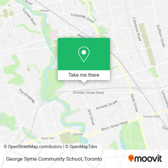 George Syme Community School map