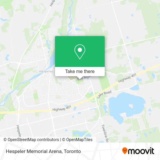 Hespeler Memorial Arena map