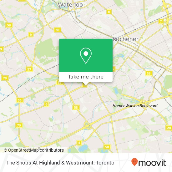 The Shops At Highland & Westmount map