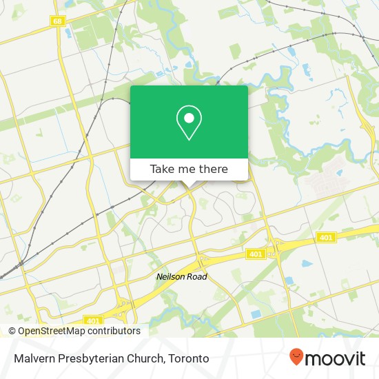 Malvern Presbyterian Church map