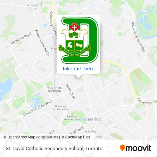 St. David Catholic Secondary School map