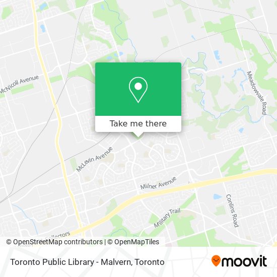 Toronto Public Library - Malvern map