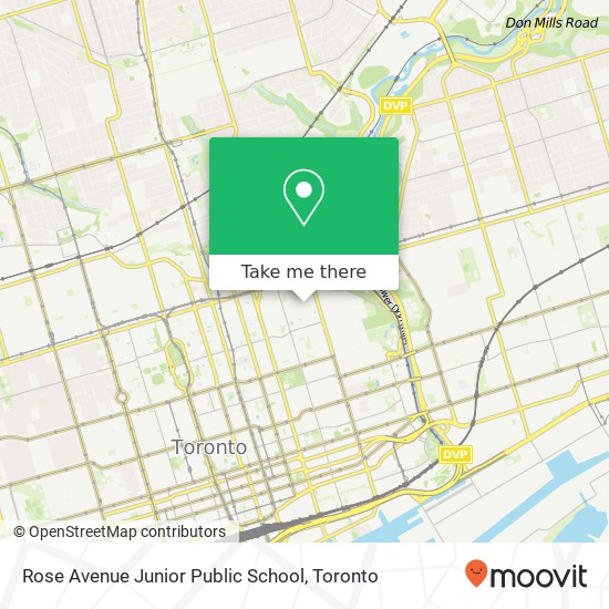 Rose Avenue Junior Public School map