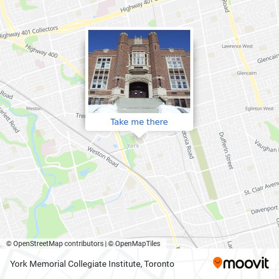 York Memorial Collegiate Institute map