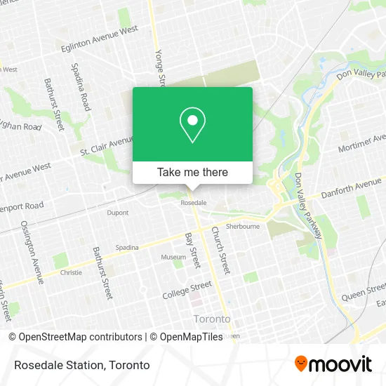 Rosedale Station map