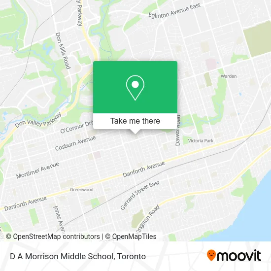 D A Morrison Middle School map