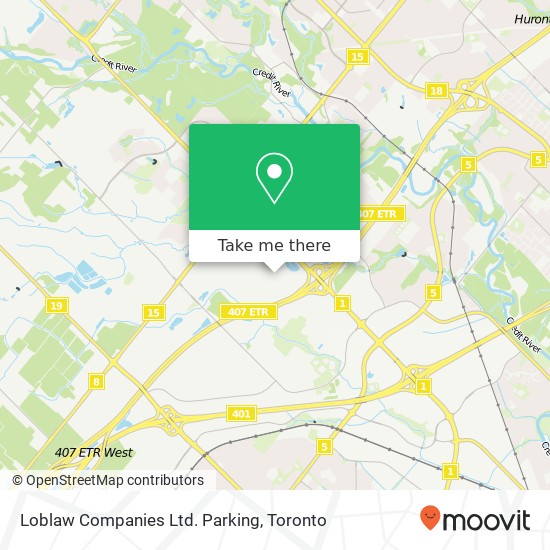 Loblaw Companies Ltd. Parking map