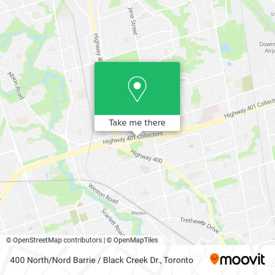 Directions To Highway 400 North How To Get To 400 North / Nord Barrie / Black Creek Dr. In Toronto By Bus  Or Subway?