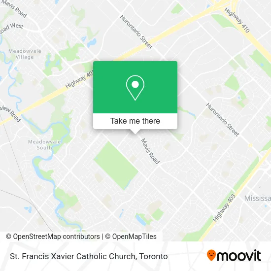 St. Francis Xavier Catholic Church plan