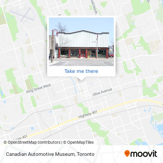 Canadian Automotive Museum map