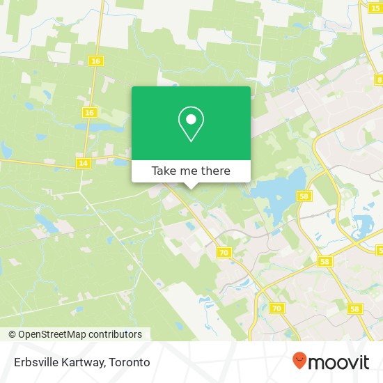 Erbsville Kartway map