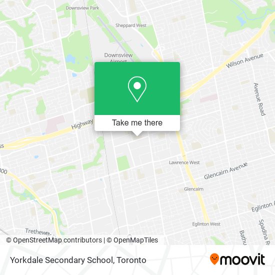 Yorkdale Secondary School map