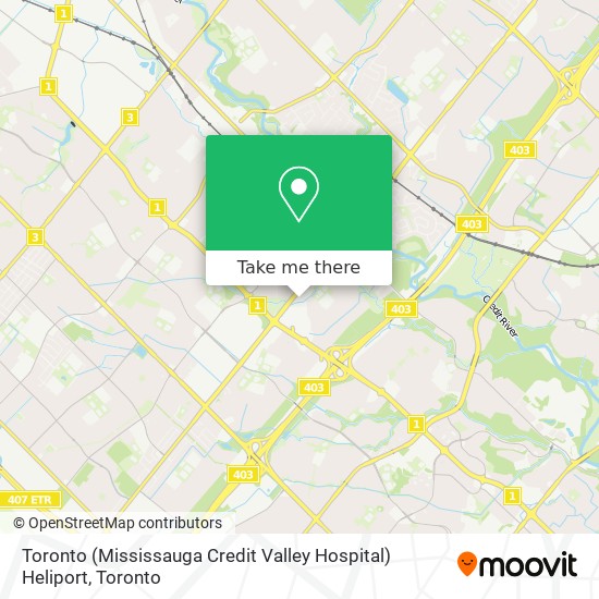 Toronto (Mississauga Credit Valley Hospital) Heliport plan