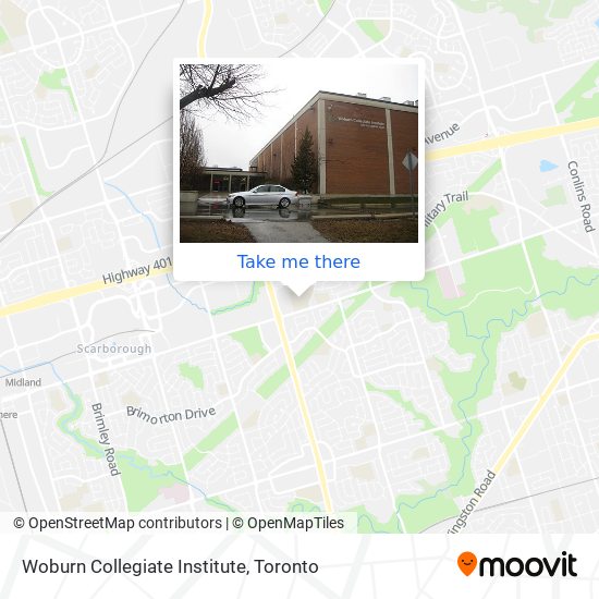 Woburn Collegiate Institute map