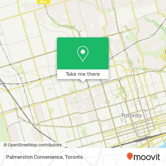 Palmerston Convenience map