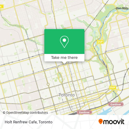 Holt Renfrew Cafe map