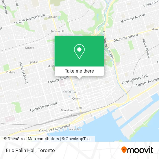 Eric Palin Hall map