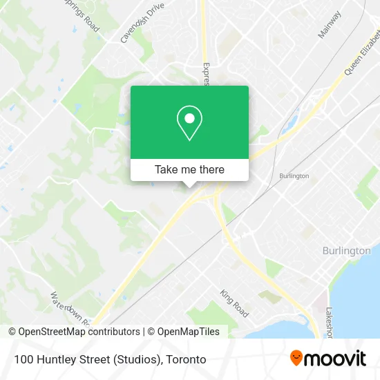 100 Huntley Street (Studios) map