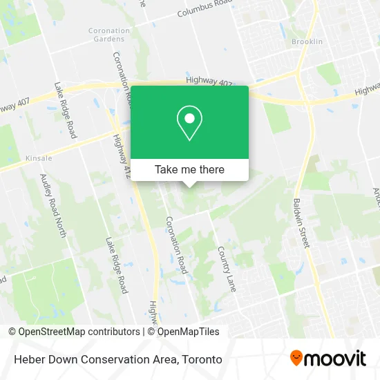 Heber Down Conservation Area map