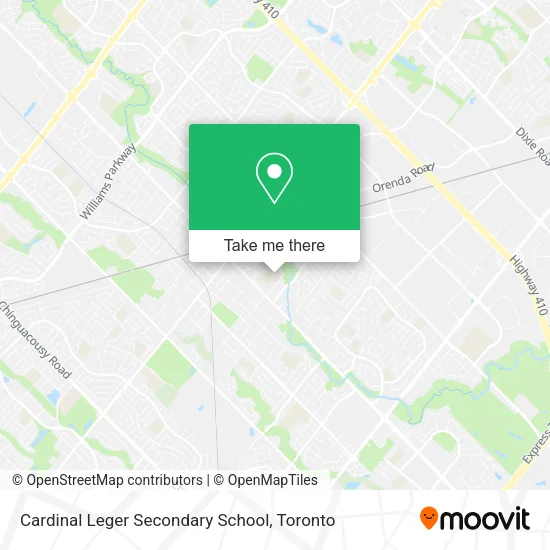 Cardinal Leger Secondary School map