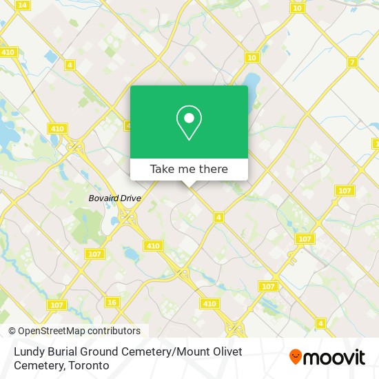 Lundy Burial Ground Cemetery / Mount Olivet Cemetery plan