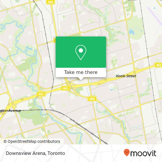 Downsview Arena map