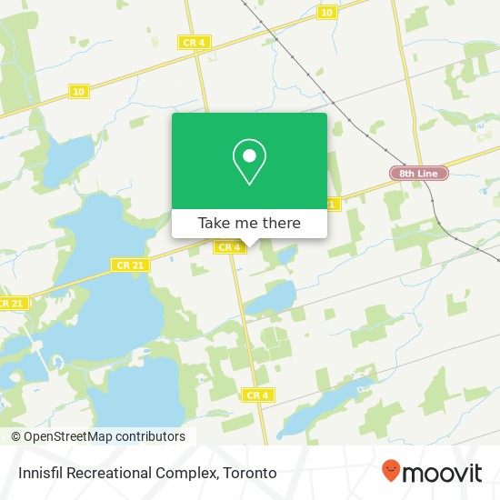 Innisfil Recreational Complex map
