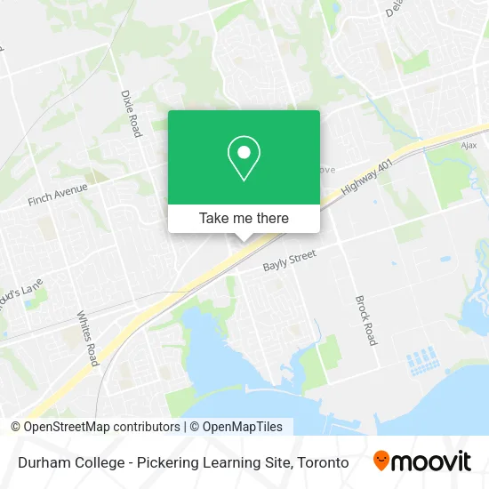 Durham College - Pickering Learning Site map