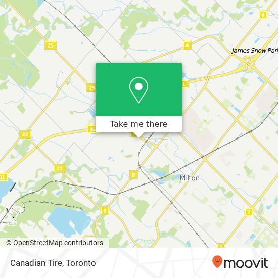 Canadian Tire map