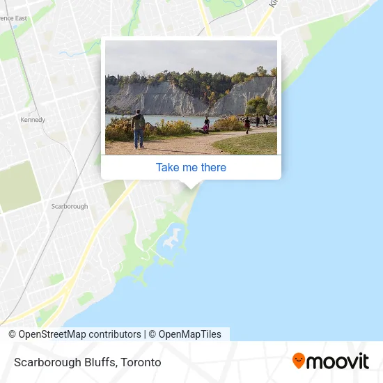 Scarborough Bluffs map