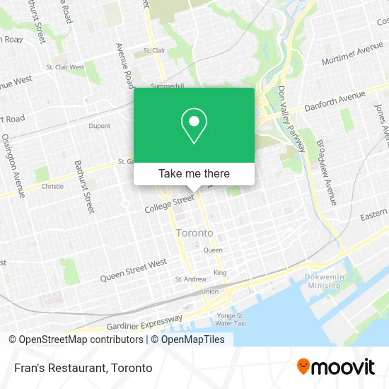 Fran's Restaurant map