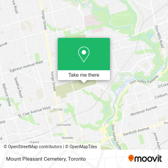 Mount Pleasant Cemetery map