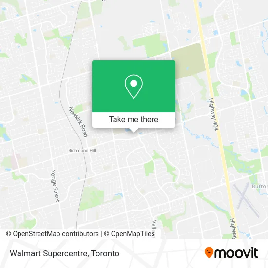 Walmart Supercentre map