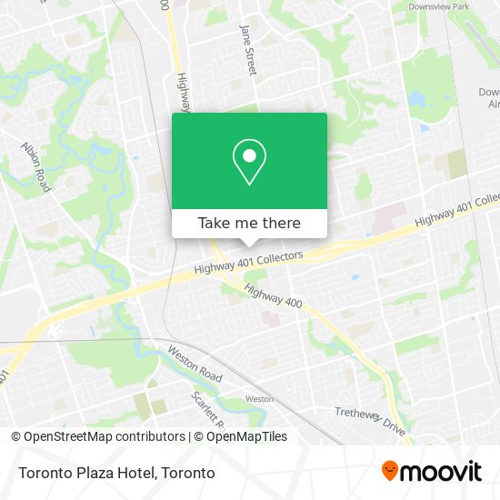 Toronto Plaza Hotel map